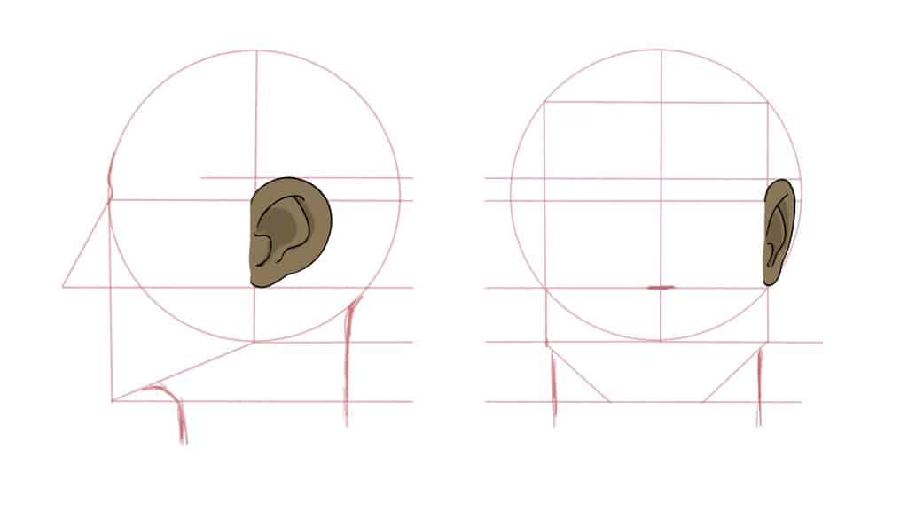 How to Draw Ears - Drawing Round Ears