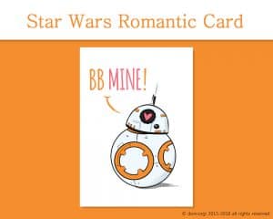 Printable Valentine Cards, Star Wars BB Mine! - by Don Corgi on Etsy